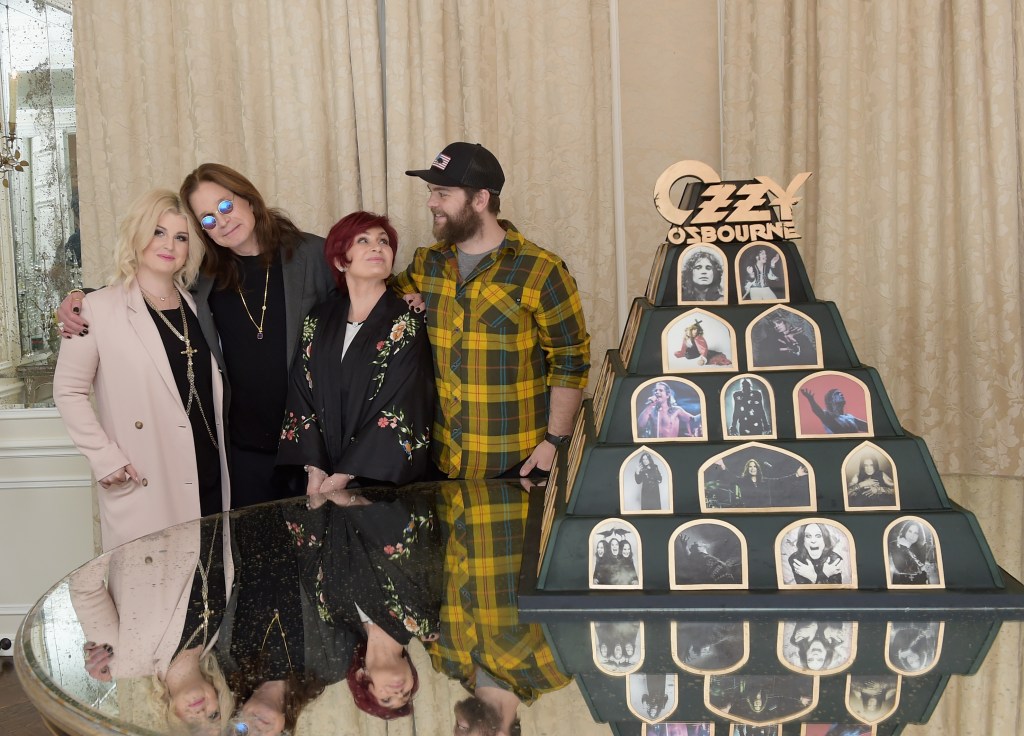 Ozzy and Sharon Osbourne with Kelly and Jack Osbourne. 