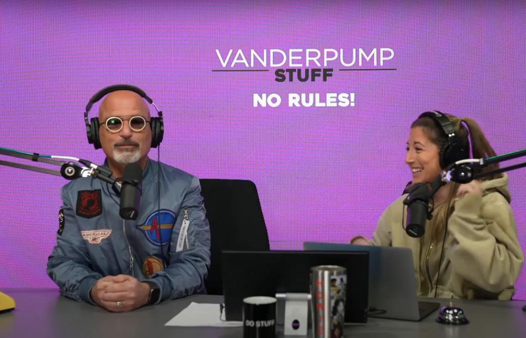 Howie Mandel and his daughter on his podcast