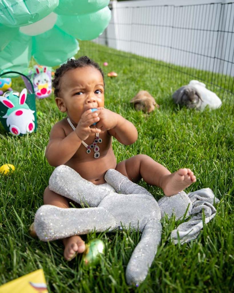 Rihanna's baby boy on Easter
