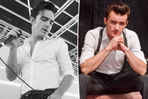 A split of photos of Drake Bell.