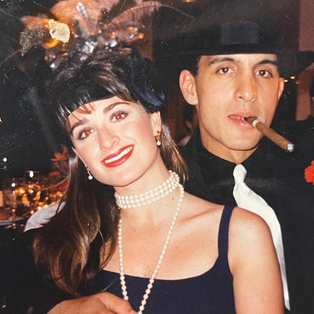 A throwback photo of Kyle Richards and Mauricio Umansky