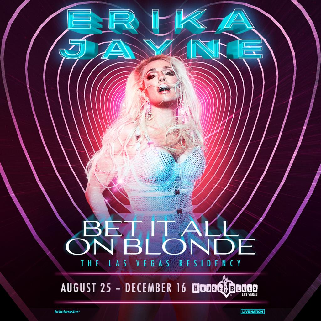 A promo poster for Erika Jayne's Las Vegas residency