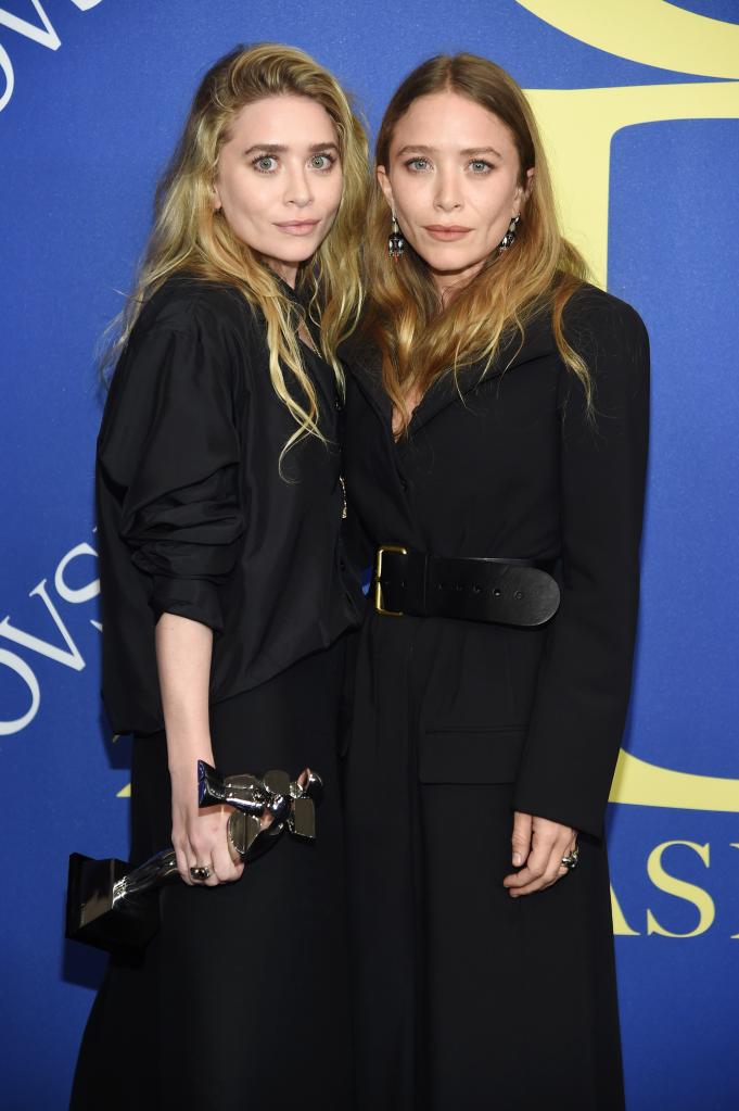 Mary-Kate and Ashley Olsen at the 2018 CFDA Fashion Awards.