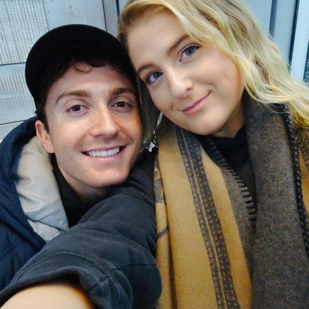 Meghan Trainor takes selfie with Daryl Sabara