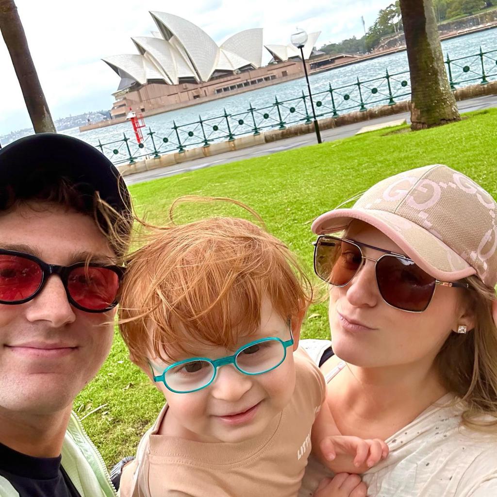 Meghan Trainor and Daryl Sabara take selfie with son Riley