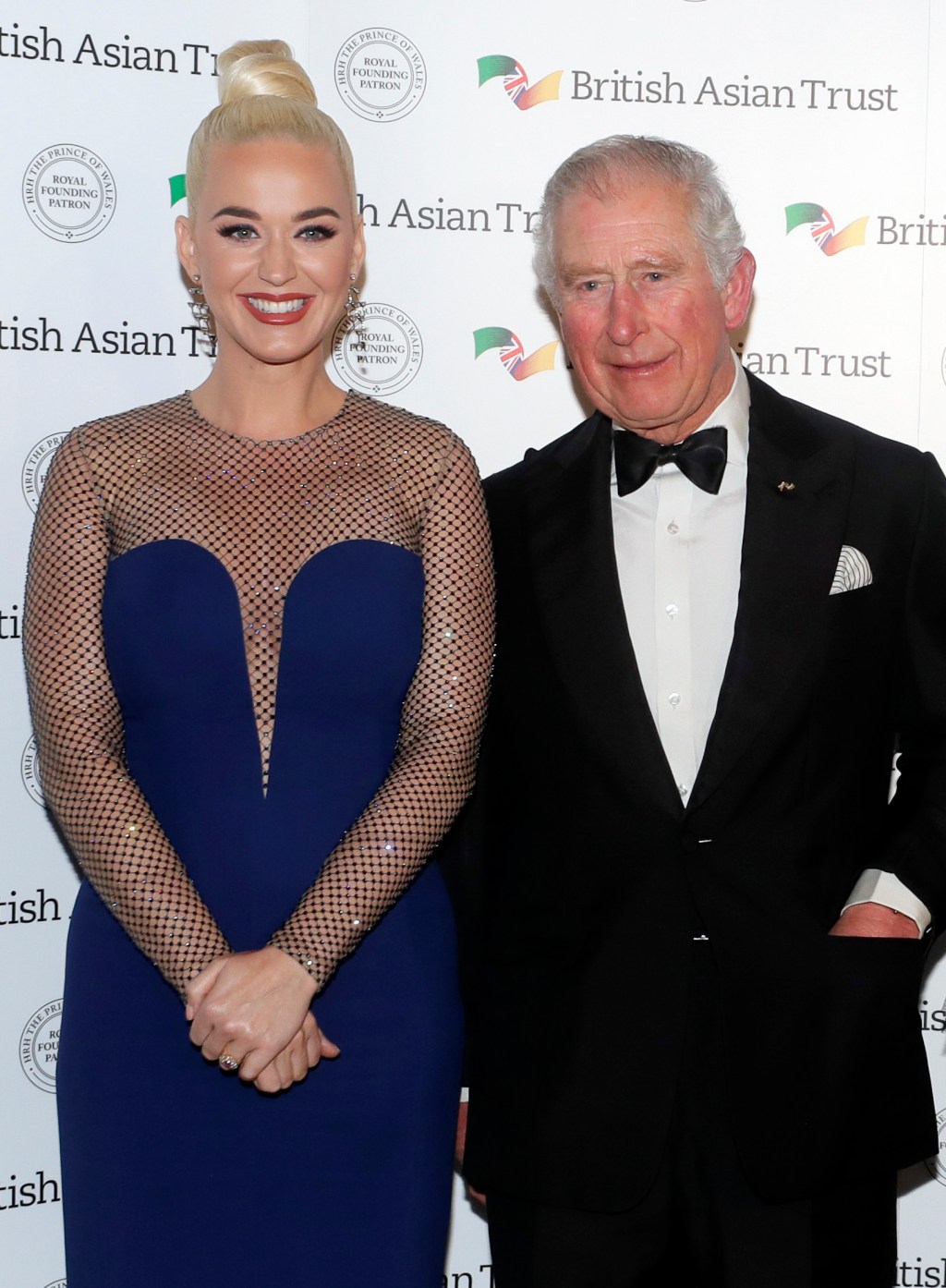 Katy Perry poses with King Charles III