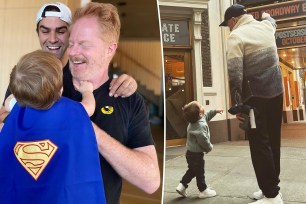 Jesse Tyler Ferguson, Justin Mitka and their son, Beckett, split with Ferguson and Beckett.