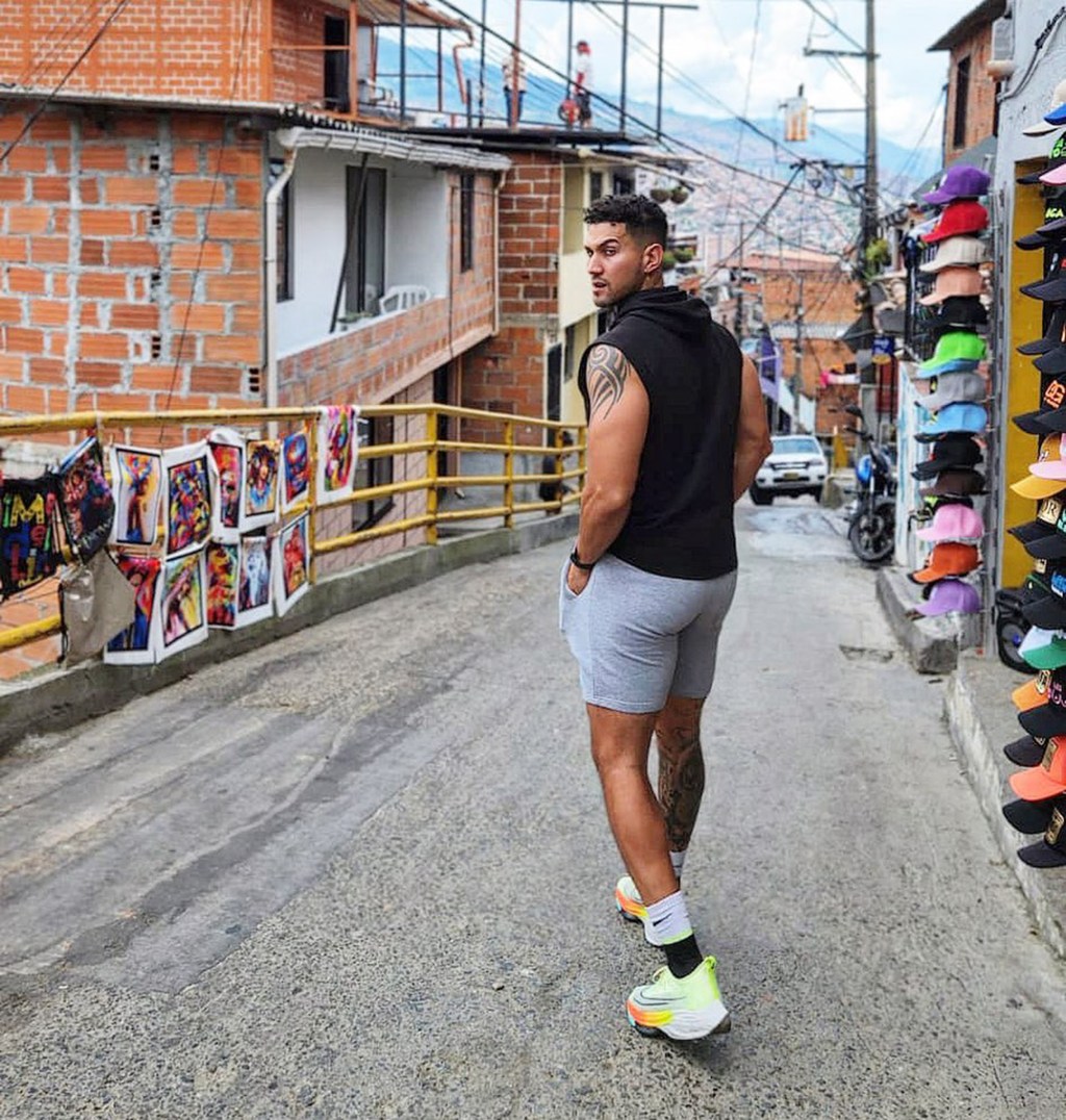 Will Urena walking in Medellín, Colombia.
