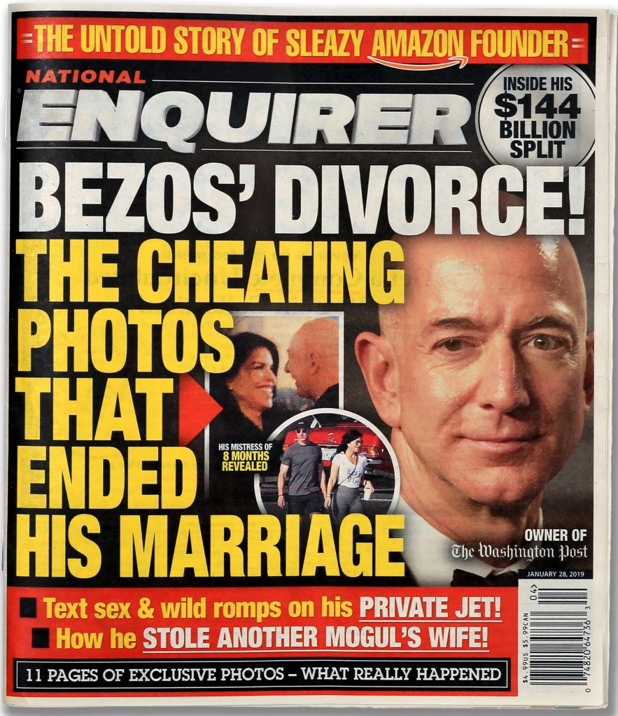 National Enquirer Jeff Bezos cover