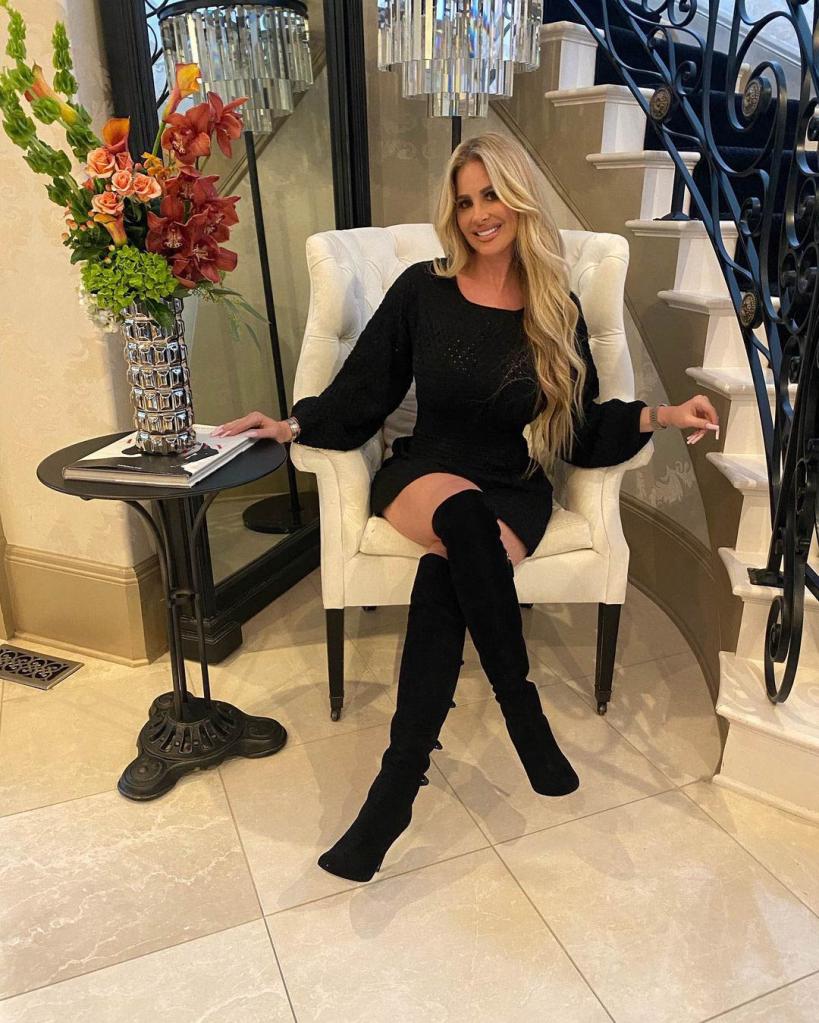 Kim Zolciak in her home.