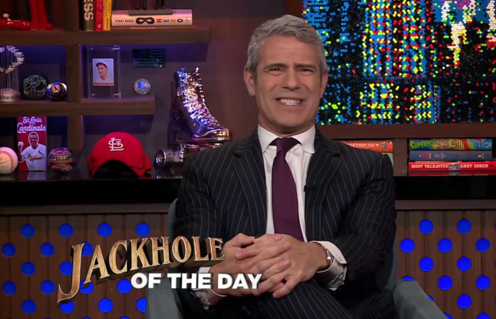 Andy Cohen talking on "WWH"