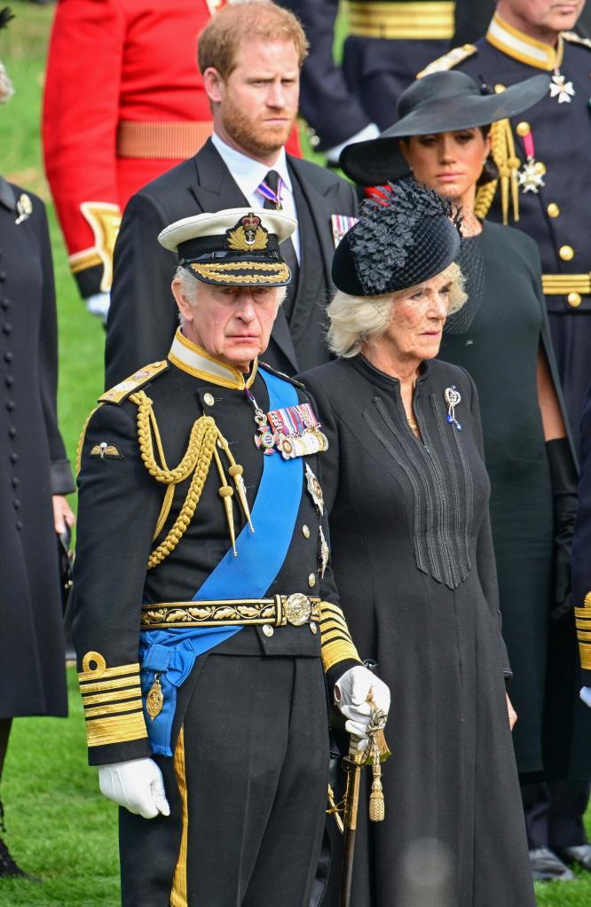 king charles iii, camilla and prince harry