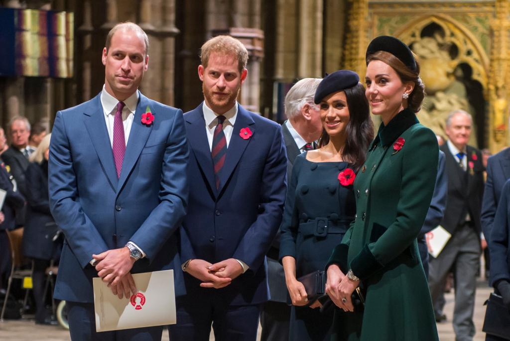 Prince William, Prince Harry, Meghan Markle and Kate Middleton.