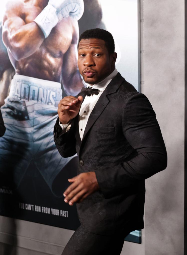 Jonathan Majors at the LA Premiere of "CREED III."