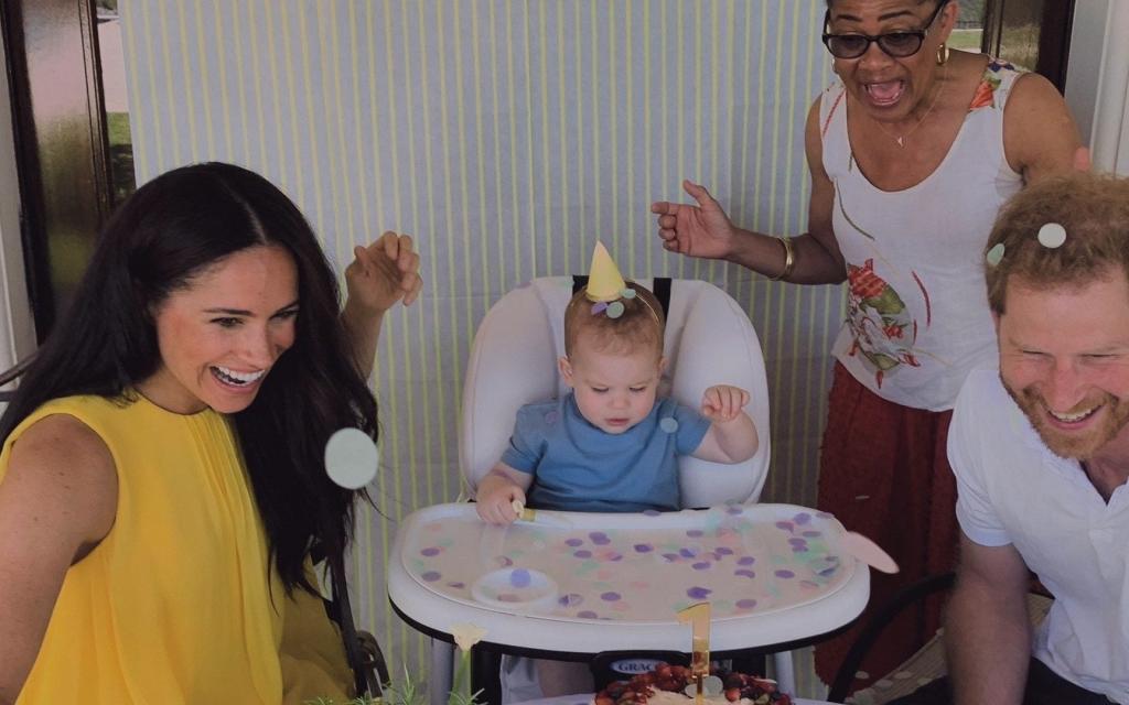 meghan markle, prince harry and archie birthday