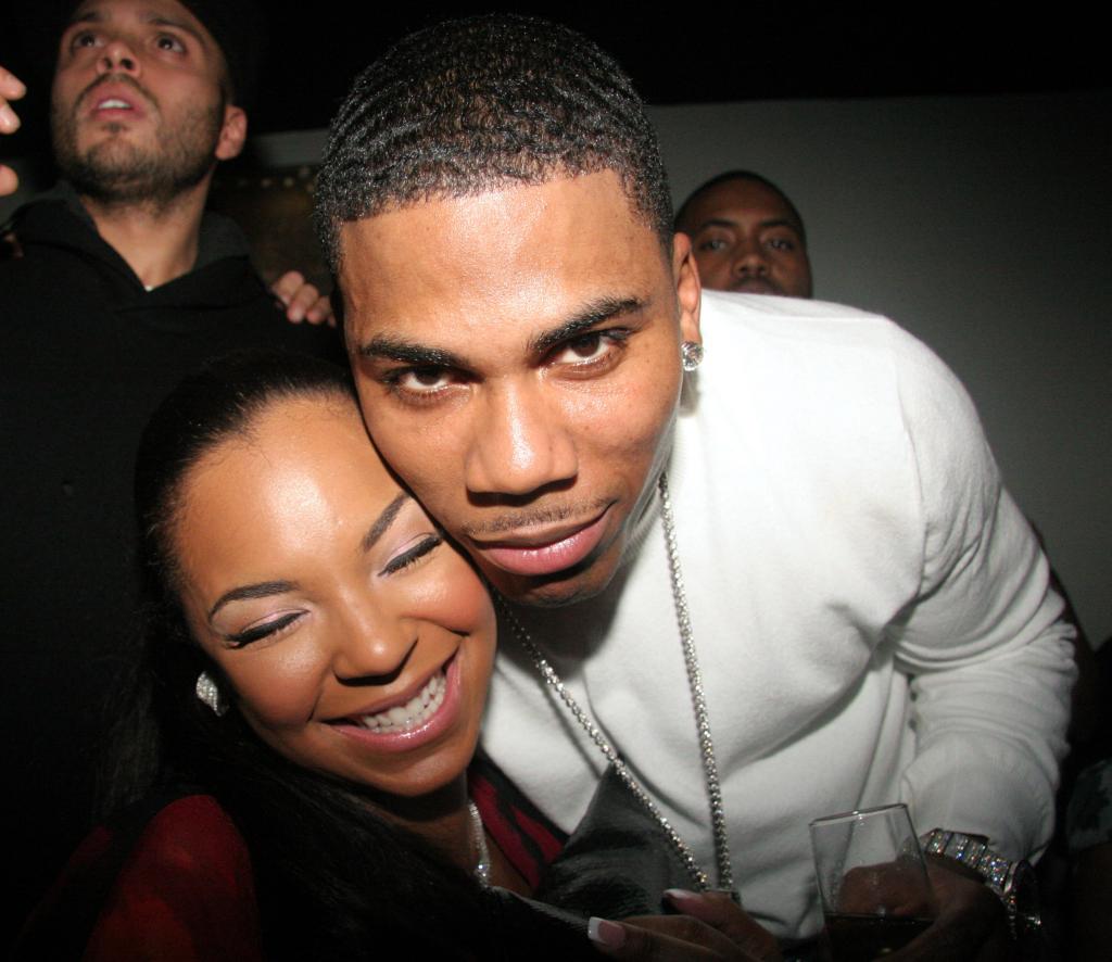 Ashanti and Nelly in a throwback photo.