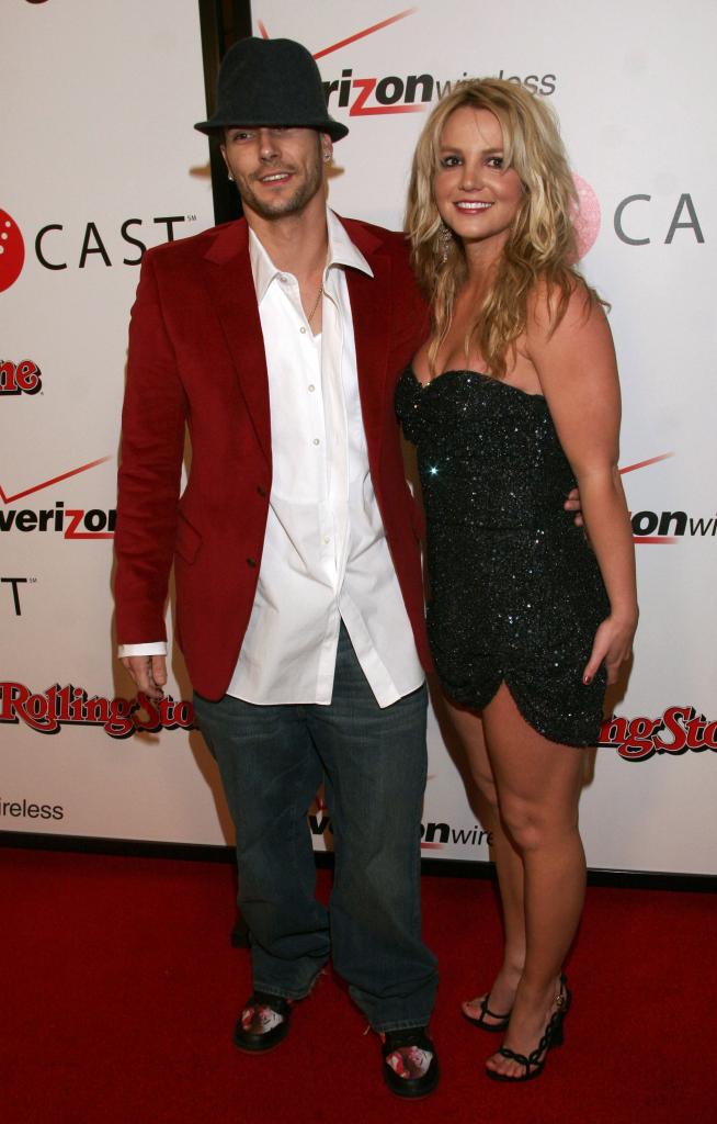 Britney Spears on red carpet with Kevin Federline