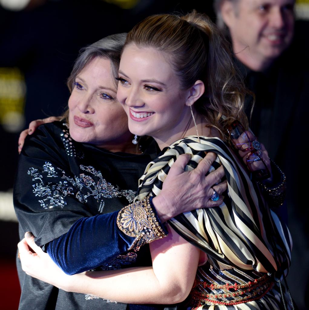 Carrie Fisher and Billie Lourd in 2015.