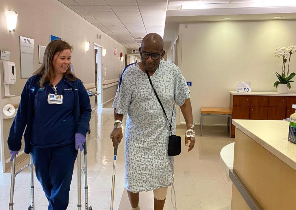 Al Roker in hospital after surgery.