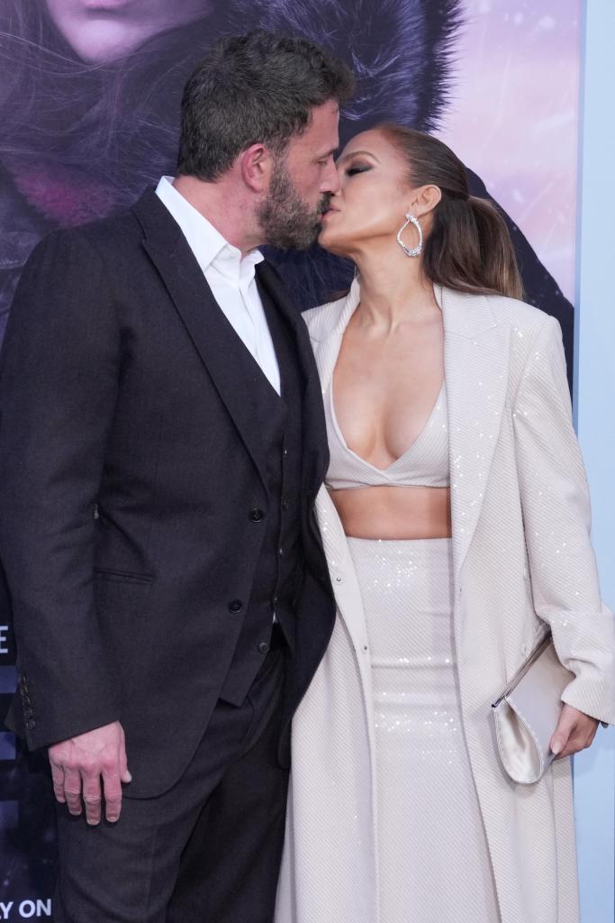 Ben Affleck and Jennifer Lopez at "The Mother" premiere