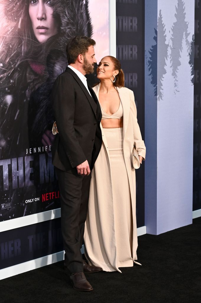 Ben Affleck and Jennifer Lopez at "The Mother" premiere