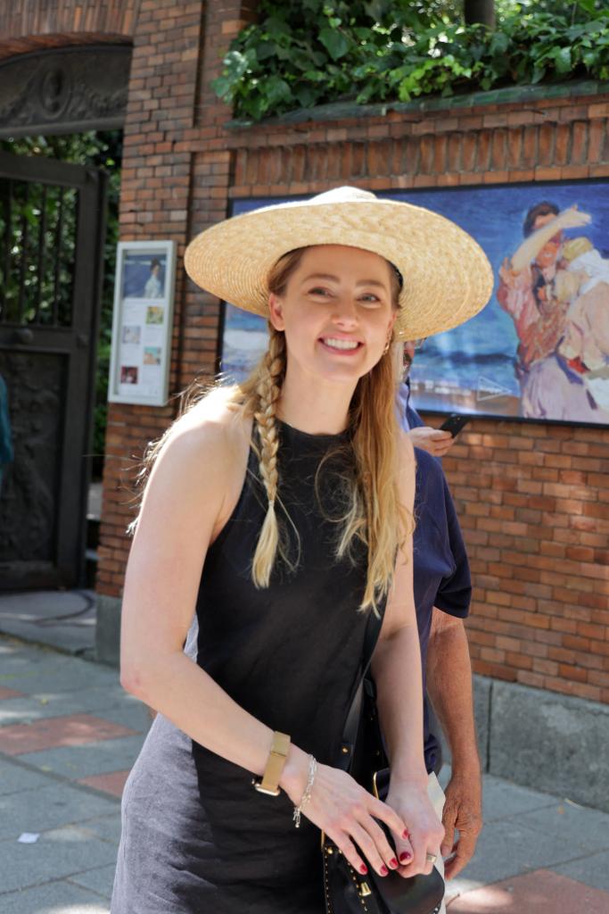 Amber Heard in Madrid.