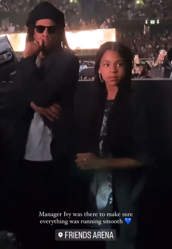 Beyoncé's daughter was on hand to support her mom on tour.