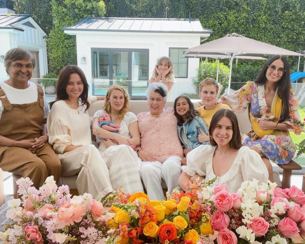 Demi Moore and Emma Heming take four-generation family photo