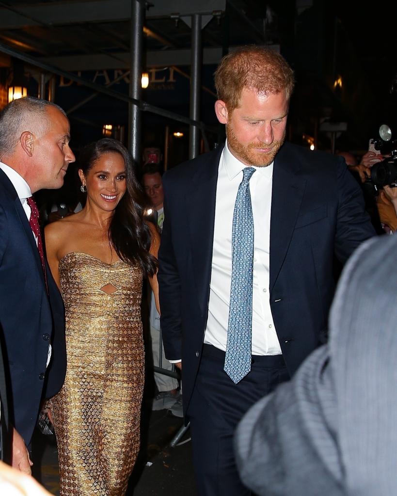 Prince Harry Meghan Markle Ziegfeld exit