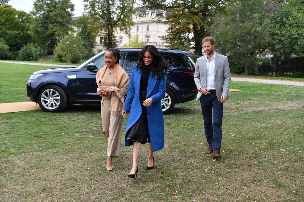 meghan markle, prince harry, doria ragland 