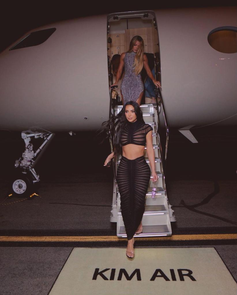 kim kardashian private plane