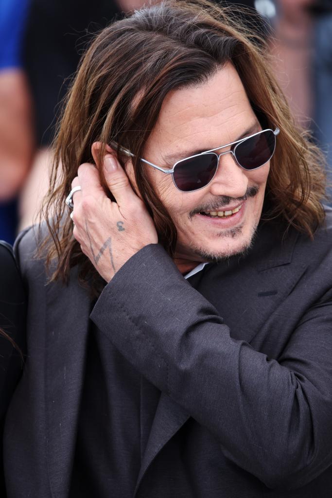 Jonny Depp at the 2023 Cannes Film Festival. 