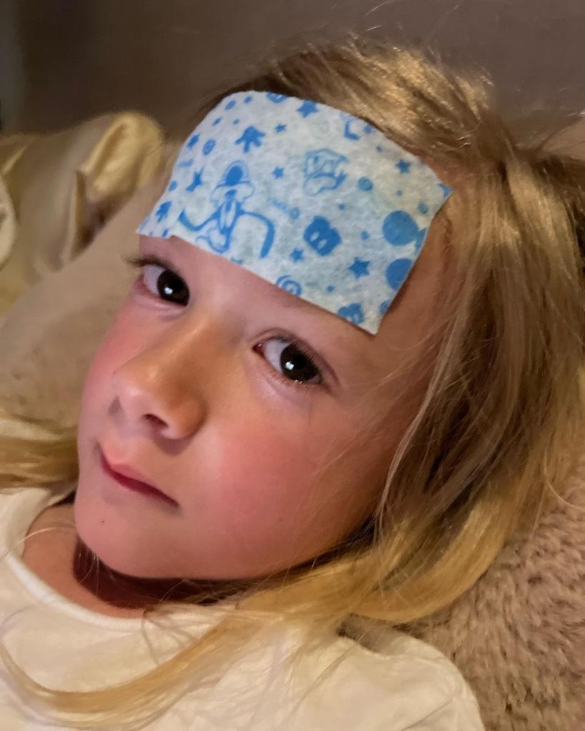 Tori Spelling's son sick