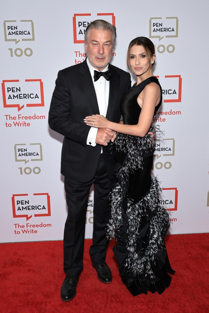 Alec Baldwin and Hilaria Baldwin at the 2023 PEN America Literary Gala.