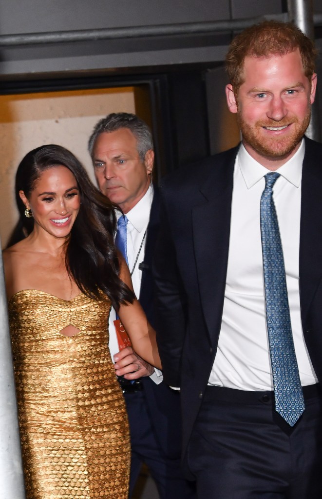 Meghan Markle and Prince Harry at the Women of Vision gala. 