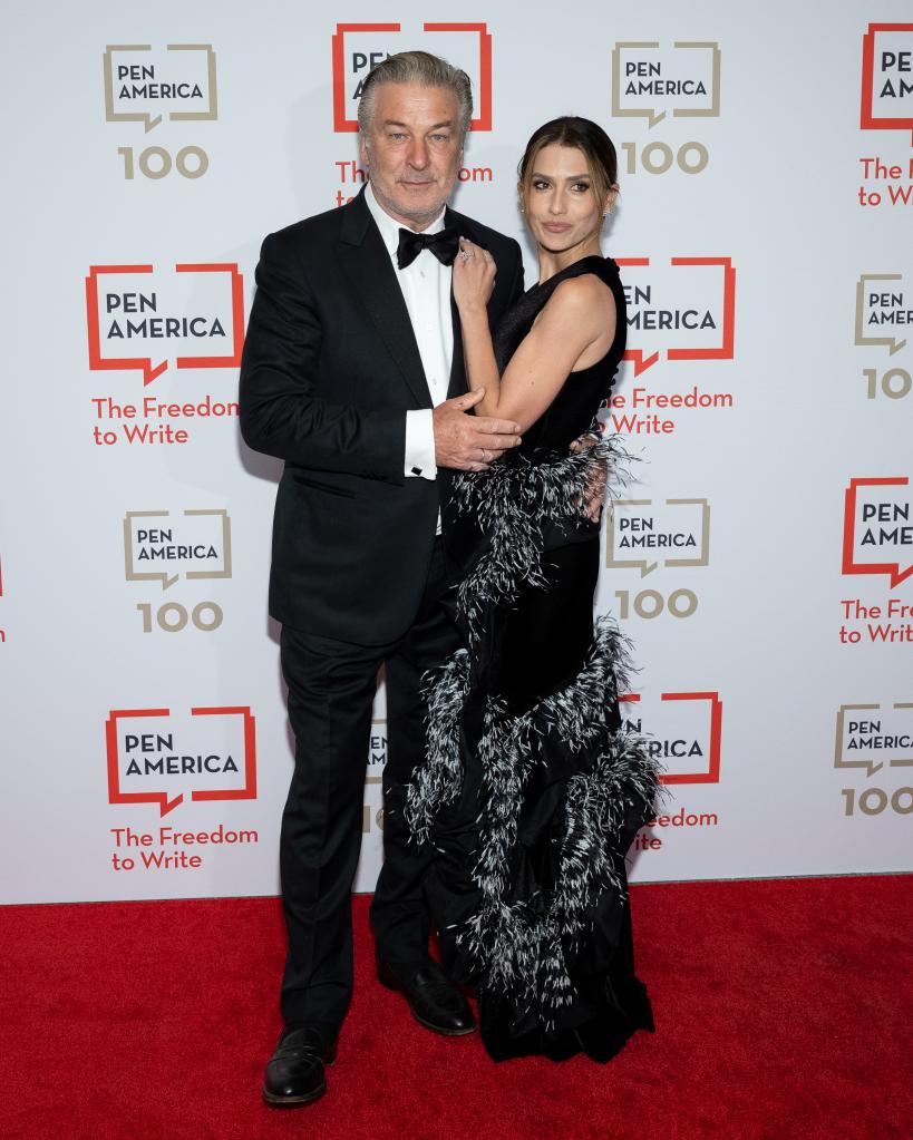 Alec and Hilaria Baldwin at the 2023 PEN America Literary Gala.