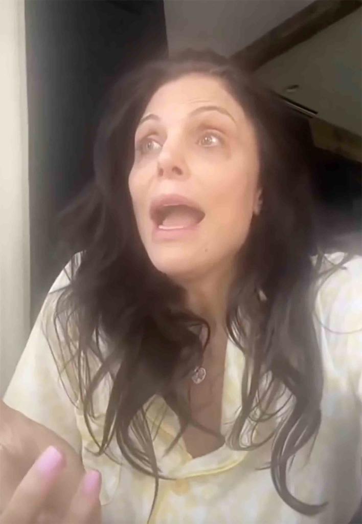 Bethenny Frankel talks in white top