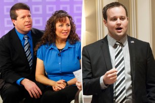 Jim Bob and Michelle Duggar being interviewed split with Josh Duggar.