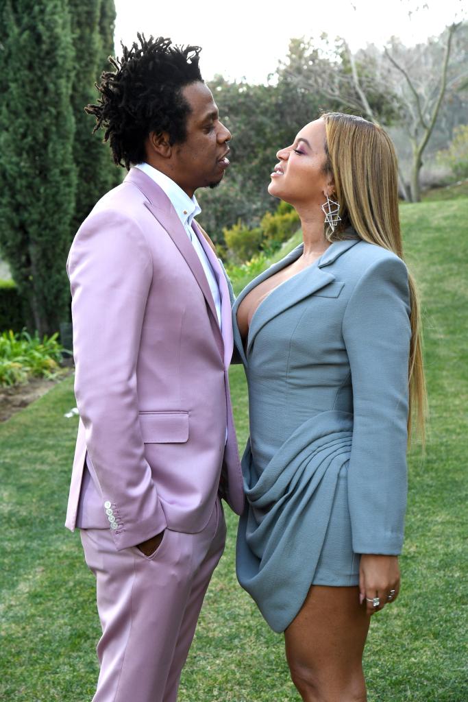 Jay-Z and Beyoncé at the 2020 Roc Nation Brunch.