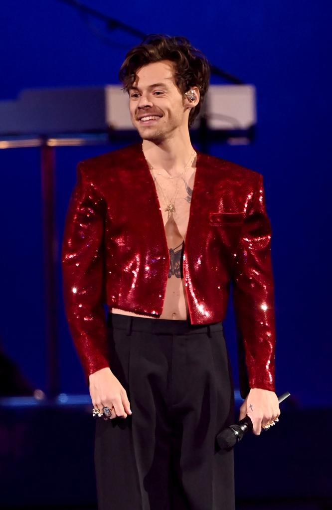 Harry Styles at the 2023 BRIT Awards. 