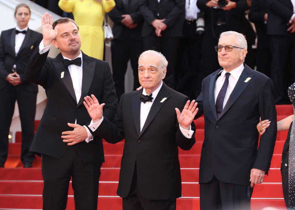 Leonardo Di Caprio, Martin Scorsese and Robert de Niro