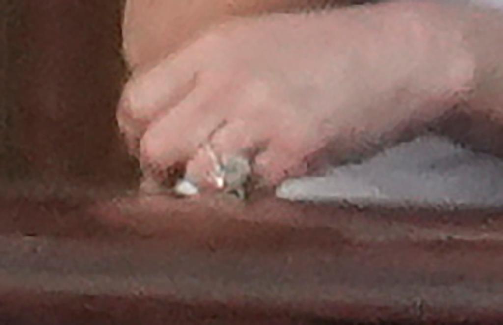 Lauren Sánchez's engagement ring.