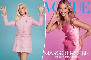 Margot Robbie poses for Vogue