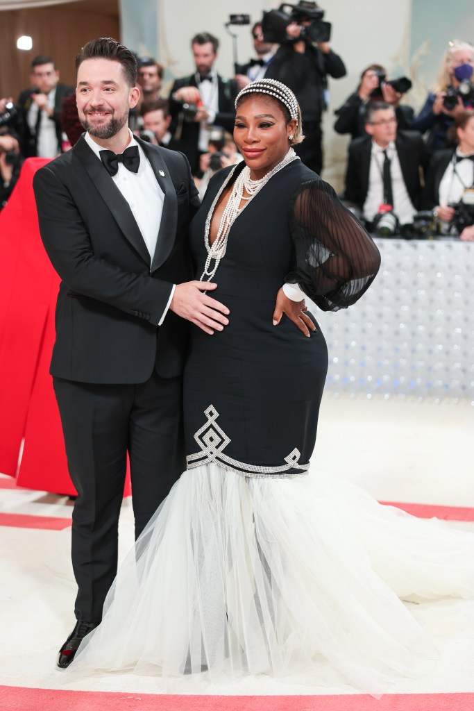 Serena Williams and husband Alexis Ohanian at the 2023 Met Gala.