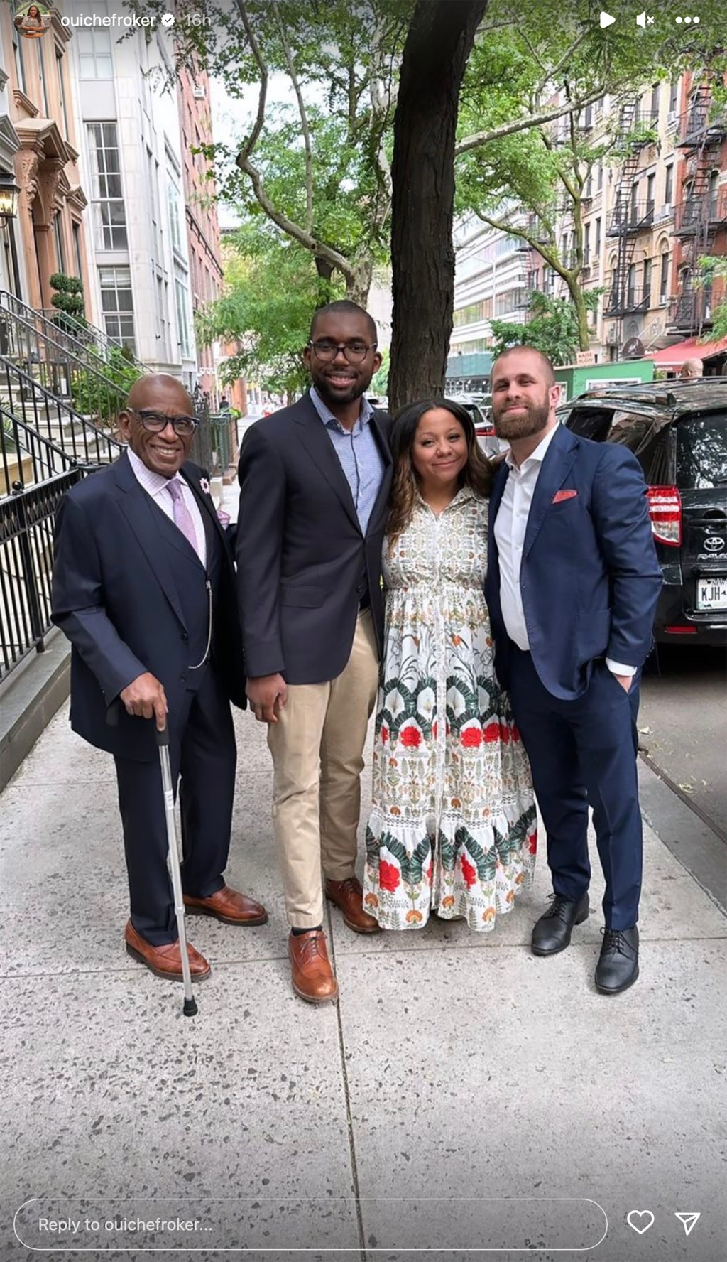 Al Roker with son, Nick, daughter Courtney and son-in-law, Wes in May 2023.