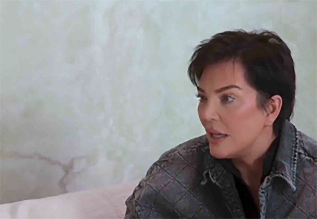 Kris Jenner on "The Kardashians."