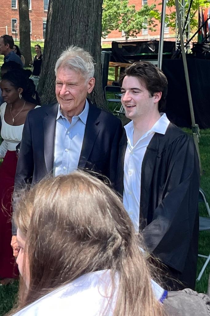 Harrison Ford attends son Liam's graduation
