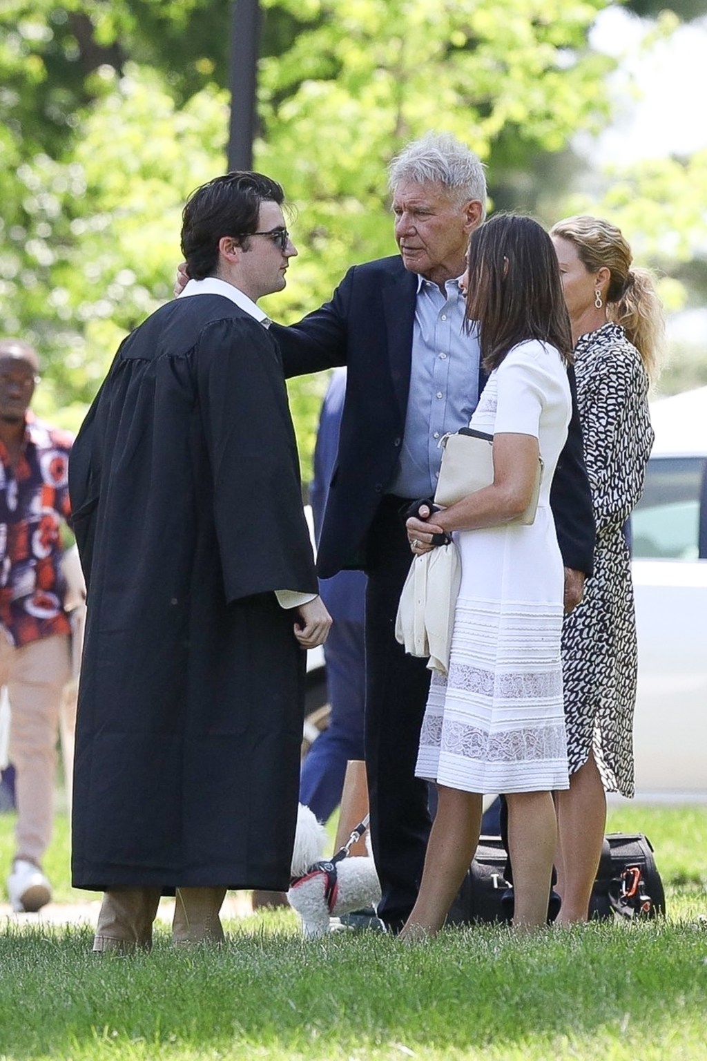 Harrison Ford and Calista Flockhart at son Liam's graduation