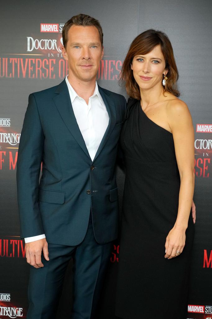 Benedict Cumberbatch and Sophie Hunter at Marvel's "Doctor Strange In The Multiverse Of Madness" New York screening in 2022.