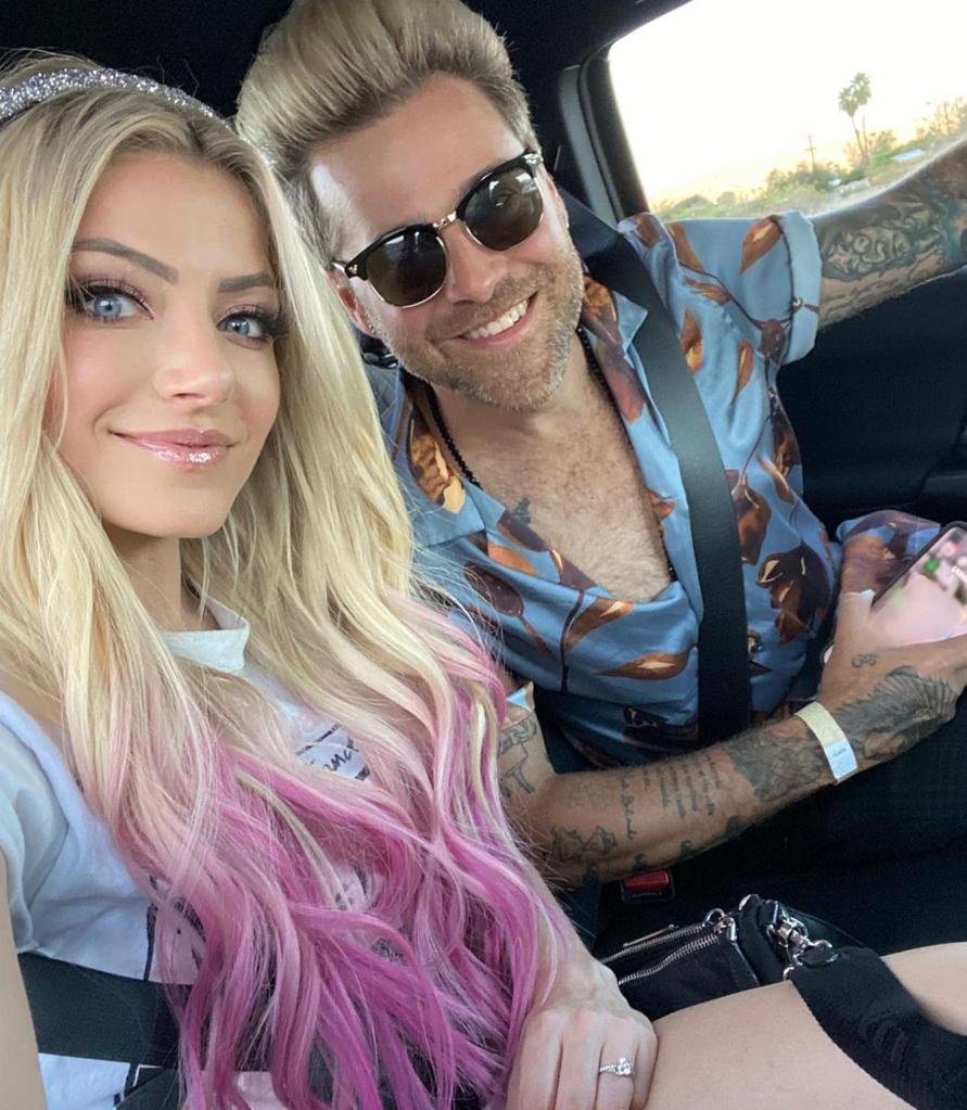 Alexa Bliss and Ryan Cabrera take car selfie